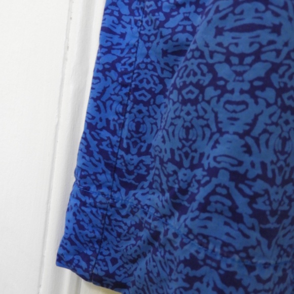 Blue Batik Print Summer Skirt - XL - Picture 2 of 3